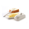 Norpro White Porcelain Butter Dish with Lid White